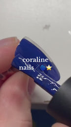 Handmade Mystic Galaxy Horror Press-On Nails