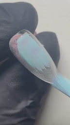 Handmade Color Pop Bubble Art Press-On Nails