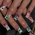 Handmade Floral Butterfly Press-On Nails
